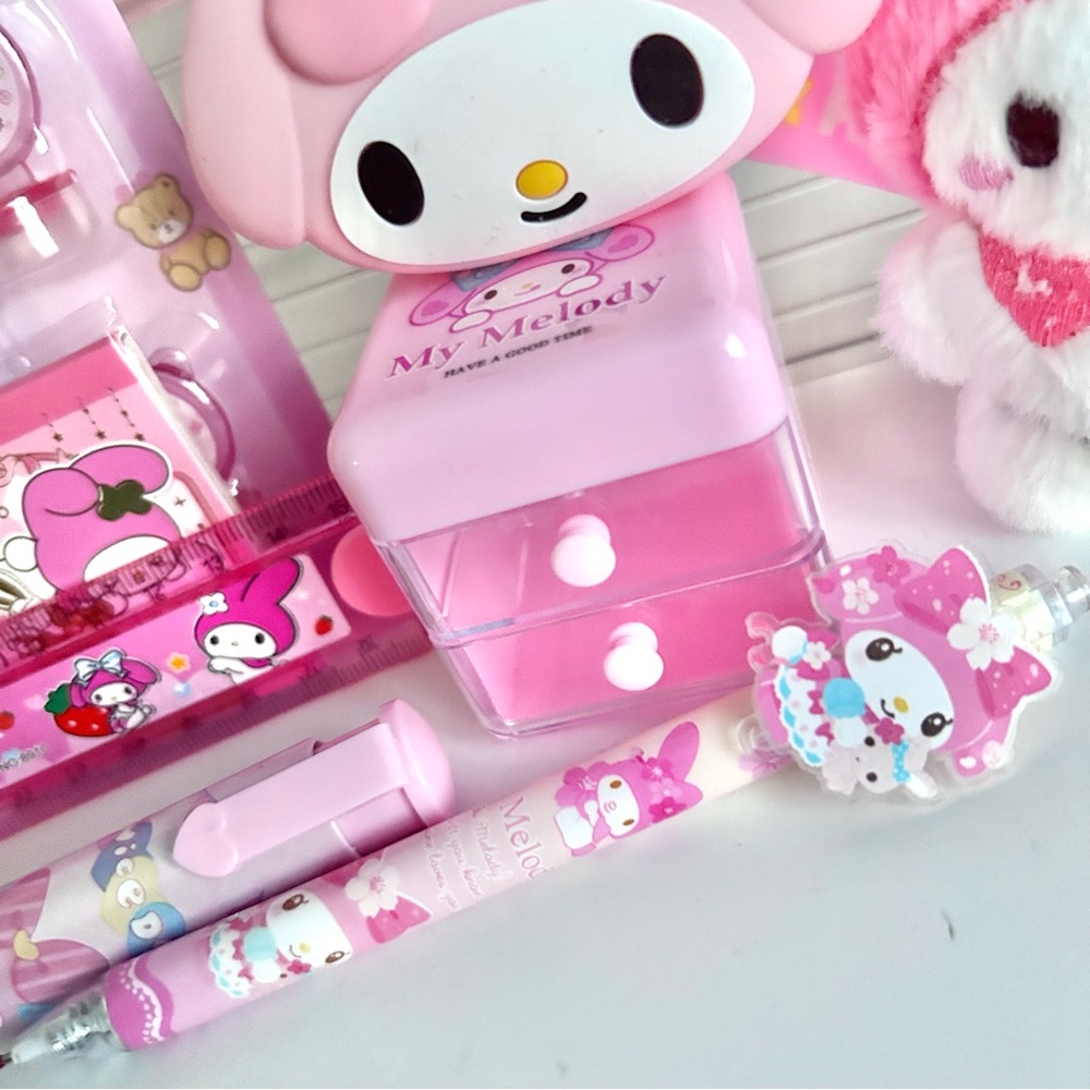 💝(MY324) My Melody Adorable 10-Piece Pencil Case Mini Bundle! - Picture 3 of 9